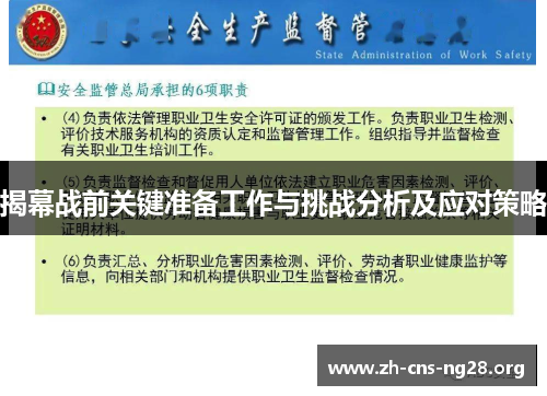 揭幕战前关键准备工作与挑战分析及应对策略